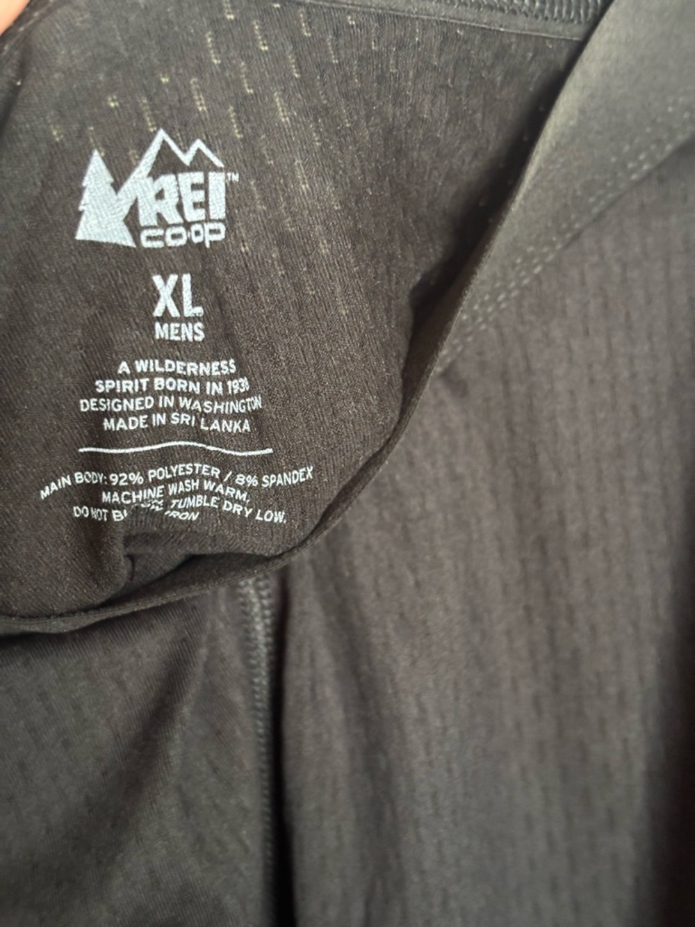 NWT REI Men's Black Performance Base Layer Pants Size XL - Picture 6 of 7